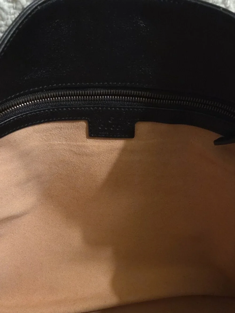 Black Leather Shoulder Bag with Bamboo Top Handle